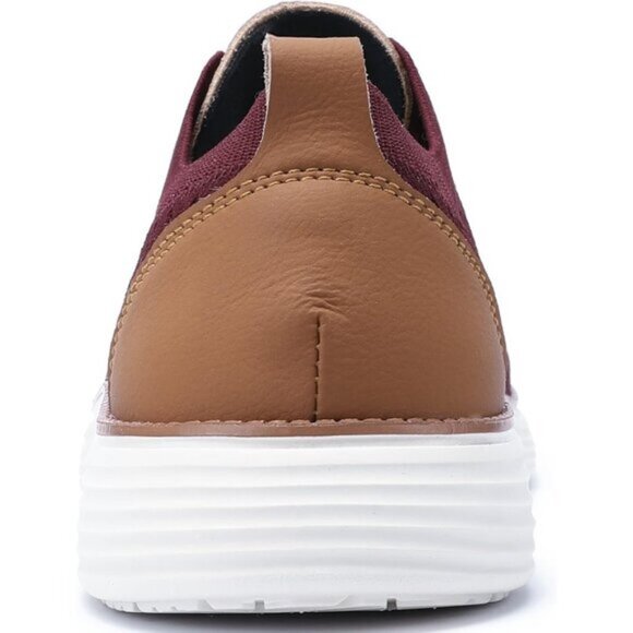 🆕VILOCY Men's Wine Red Casual Dress Oxfords Business Mesh Breathable Sneakers - Picture 7 of 8